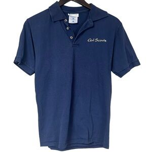 4/$25 Girl Scouts navy polo adult leader
